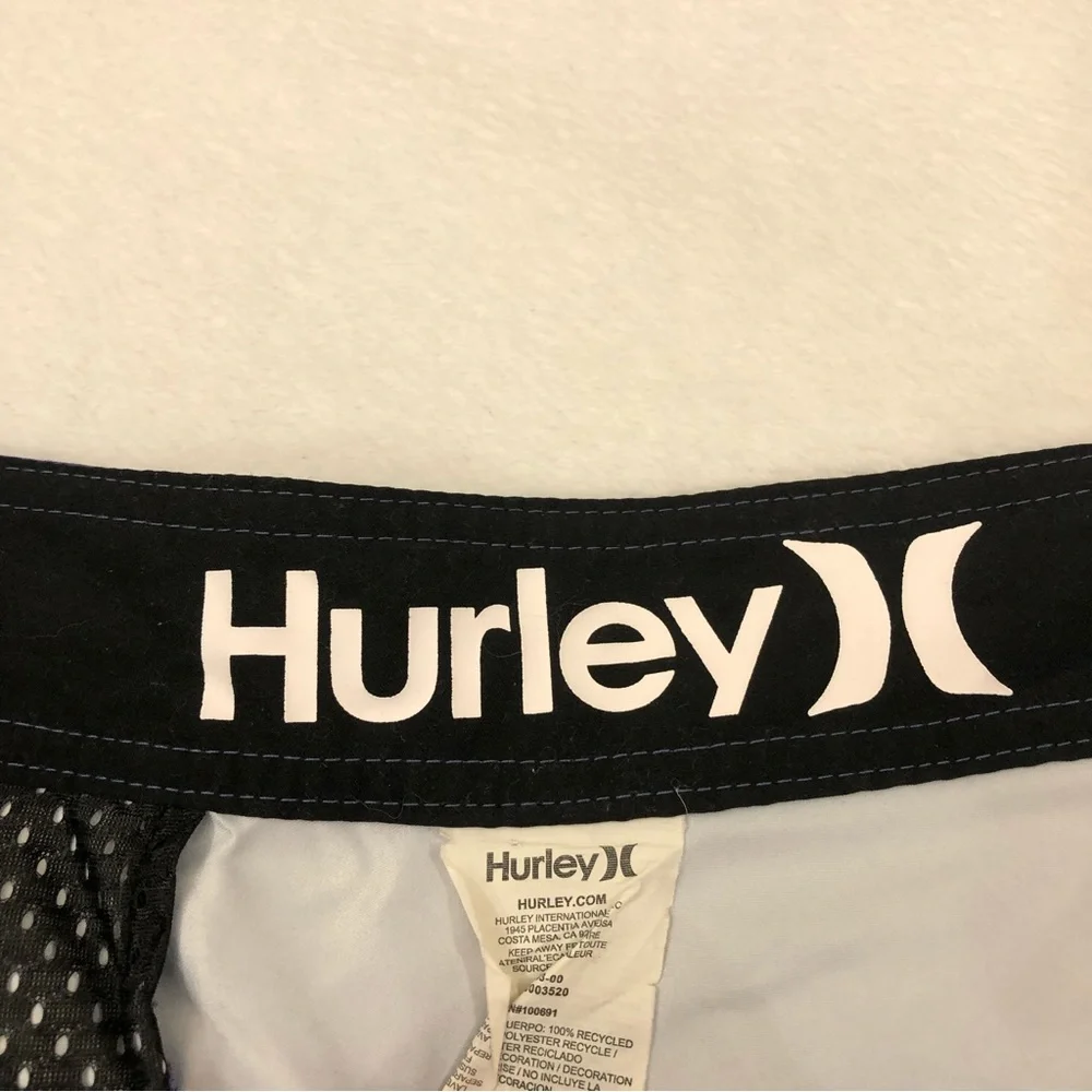 Hurley Surf Blue Speckled & Purple Beach Pool Swim Trunks Board Shorts Mens 38.